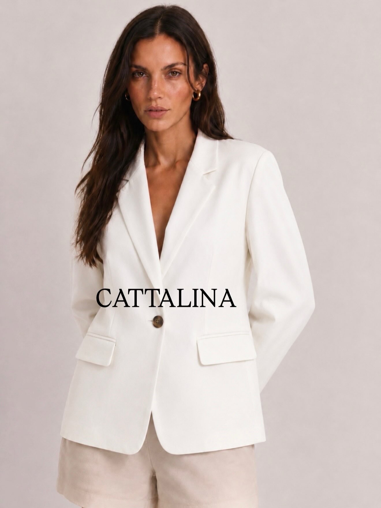 Blazer Lola de Cattalina, lino marruecos
