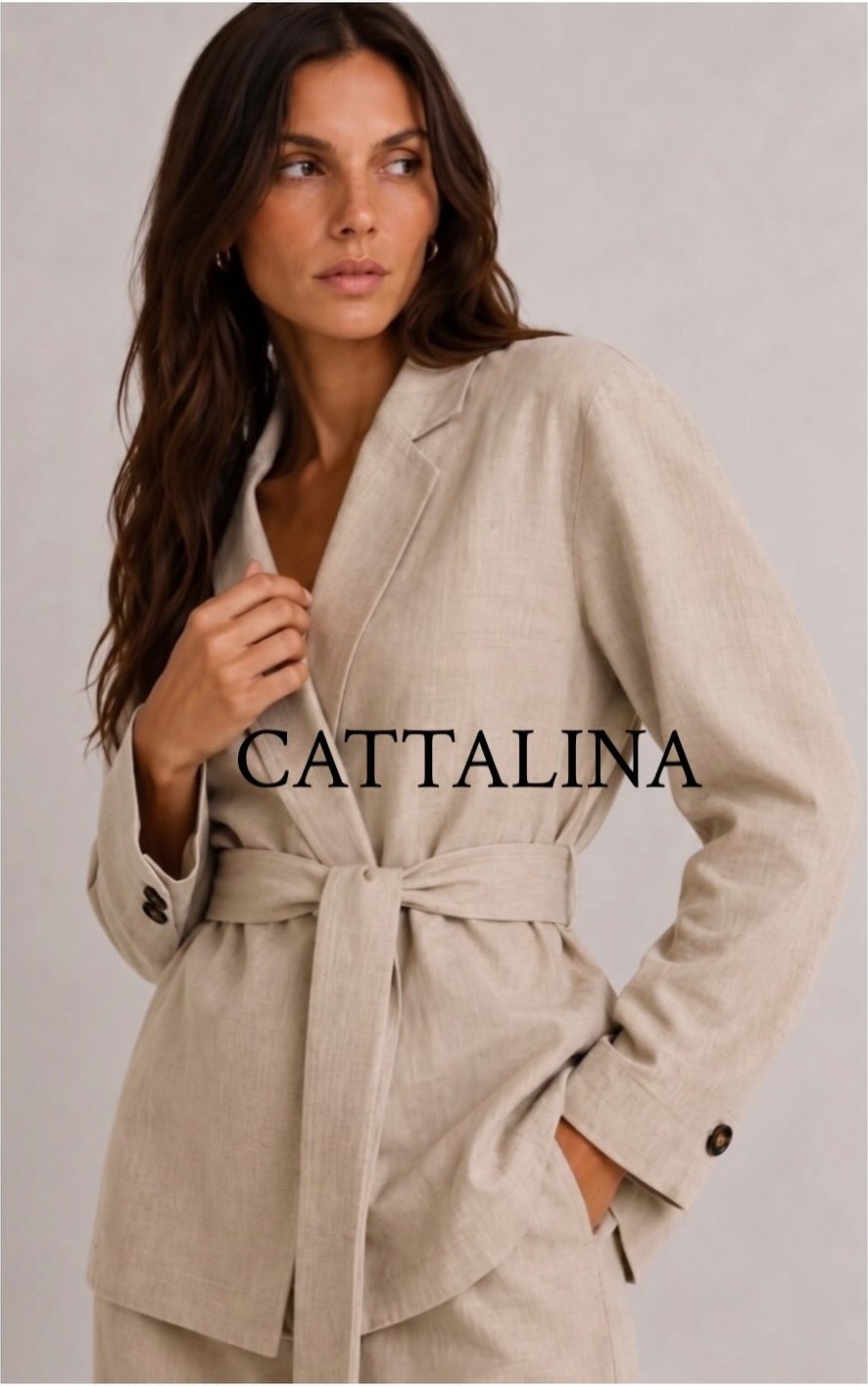 Blazer Noa de Cattalina, lino marruecos