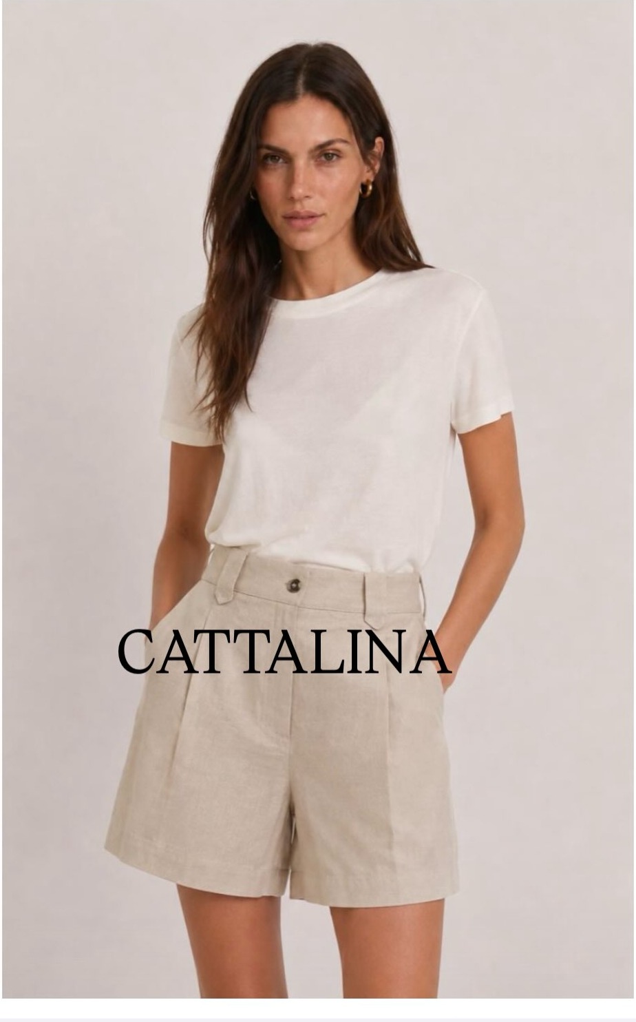 Short Cyrus de Cattalina, lino marruecos