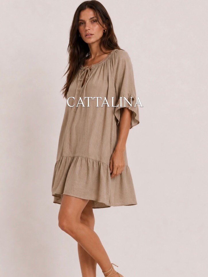 Vestido Wada de Cattalina, lino ibiza